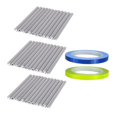 36Pcs Cycling Bike Spoke Reflectors with Bike Reflective Sticker, Bike Reflective Warning Strips for Road Mountain Bike