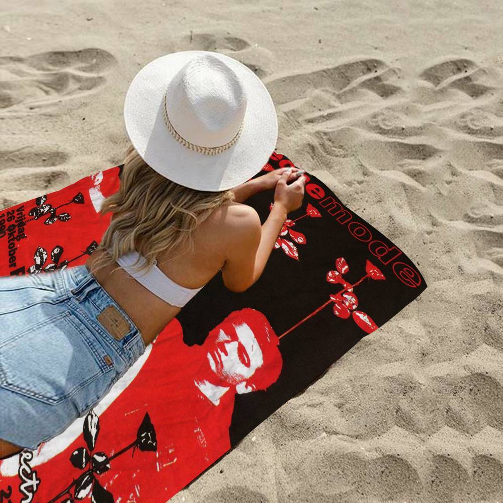 Depeche-Mode Singer Star Microfiber Beach Towel Absorbent Quick Dry Soft Yoga Swimming Resort Mountain Climbing Towel