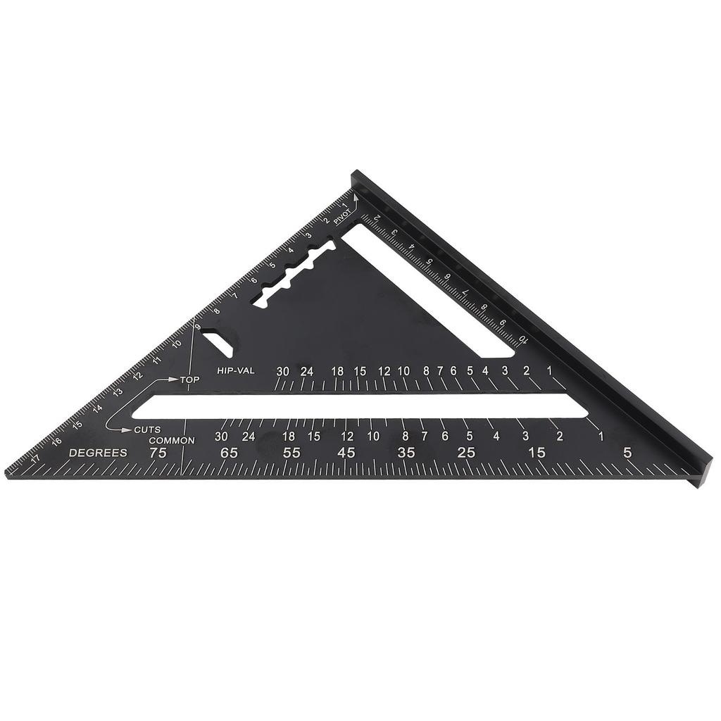 Protractor d'angle pour toiture 7 pouces Alliage d'aluminium Oxydation noire  (  )
