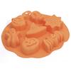6 Löcher Silikon Halloween Geist Kürbis Schädel DIY Backen Schokolade Kuchen Form Verkauf Waren