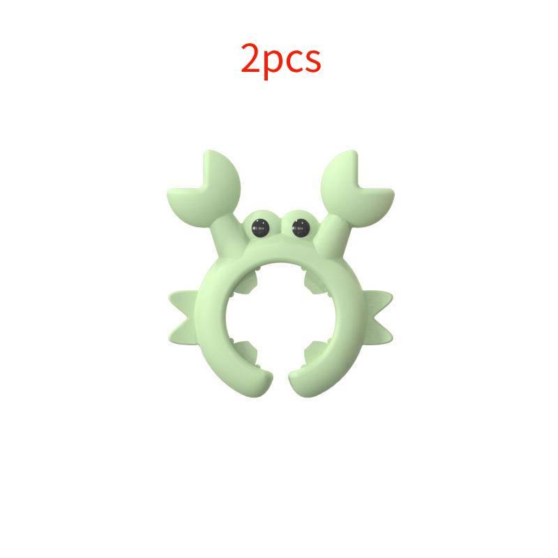 1/2/3PCS High Temperature Resistant Silicone Spatula Rack Small Crab Anti-scalding Clip Practical Spoon Holder for Kitchen
