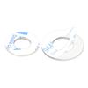 Yigu Transparent PVC Adhesive Flat Washer - Plastic Round Ring M2M3M5, Single-Sided Adhesive Screw Washer