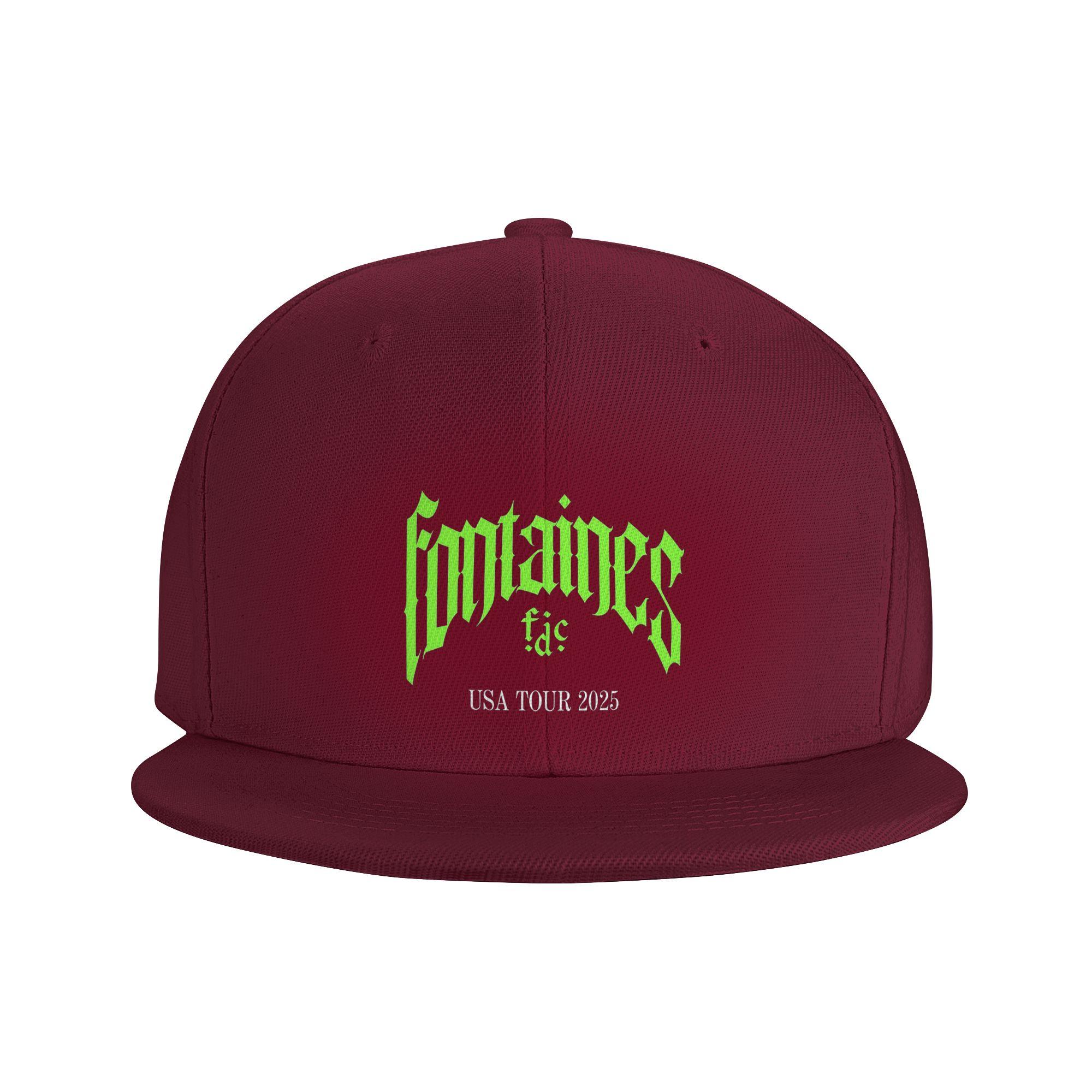 

Fontaines DC band Tour 2025 Baseball Caps Snapback Fashion Baseball Hats Breathable Casual Casquette Outdoor for Unisexs WoUnisexs One Size