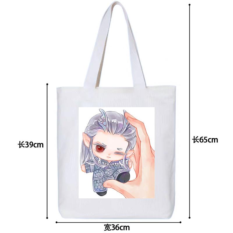 Nezhas Teufelskind Freches Meer Aobing Ausdruckspaket Niedlicher CP Avatar Canvas-Tasche Student Große Kapazität Umhängetasche Explosion