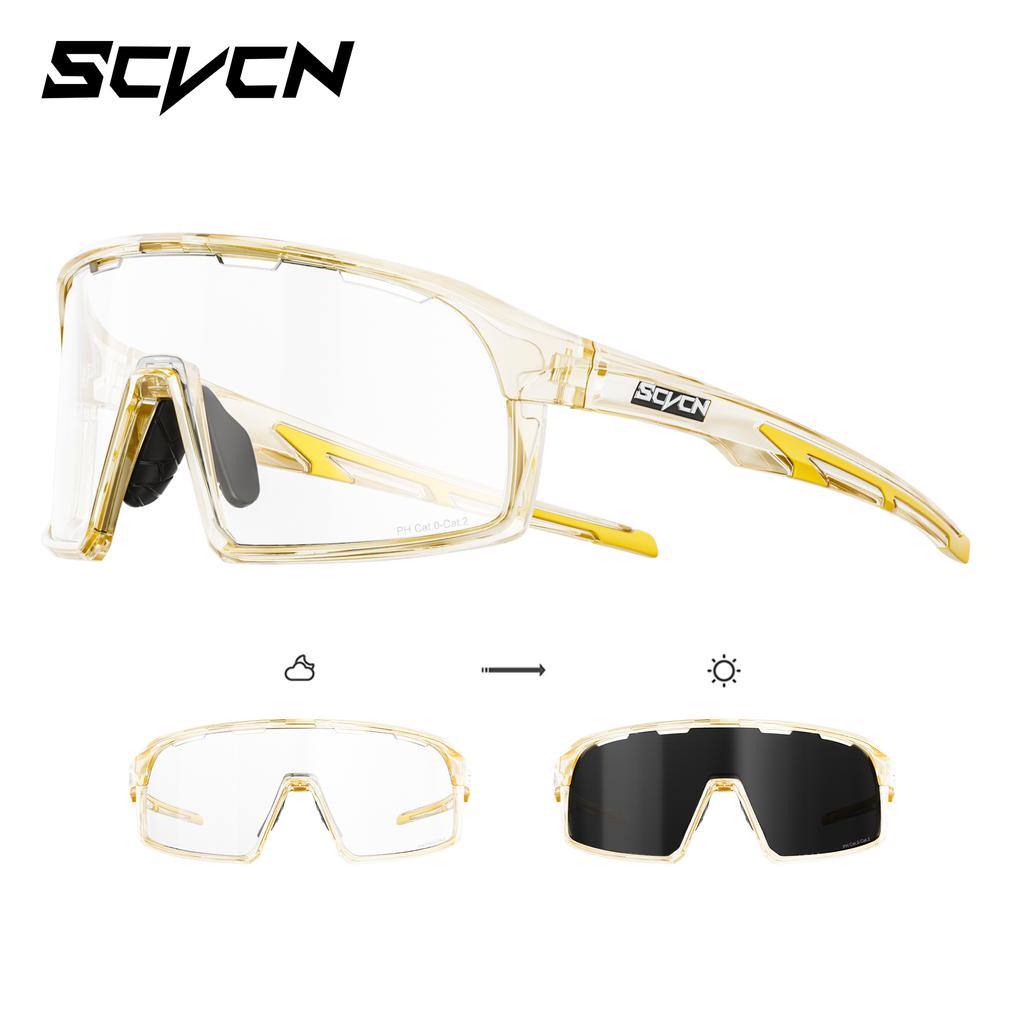 SCVCN Photochromic Cycling Sunglasses for Men Outdoor Y2k Bike Glasses Fishing Glasses Hiking Eyewear Bicycle Goggles UV400