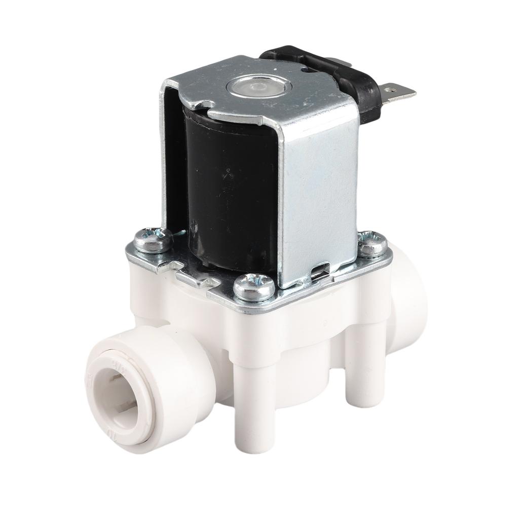 Plastic Electric Solenoid Valve 3 8in Quick Connector Normally Closed Solenoids ValvesAC220V