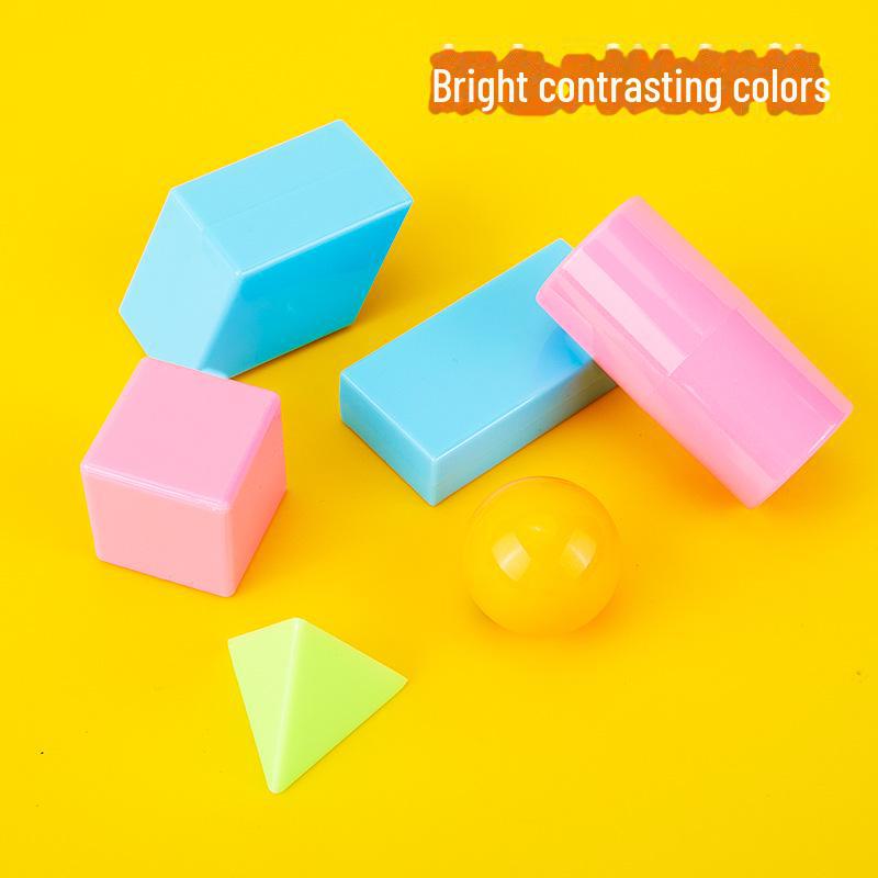 3D Geometric Teaching Aids: Cube and Cylinder Models for First Grade Math