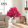 Realistisches Heim-Ornament Künstlicher Bougainvillea-Kugelbaum, Kunstseidenblumen mit Erdspieß, UV-beständige Blumen für die Haustür