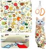 Okiki Cat Grooming Bag for Nail Cat Cat Grooming Prevents Cats from Getting Aggressive Trimming, Wrap, Bag,