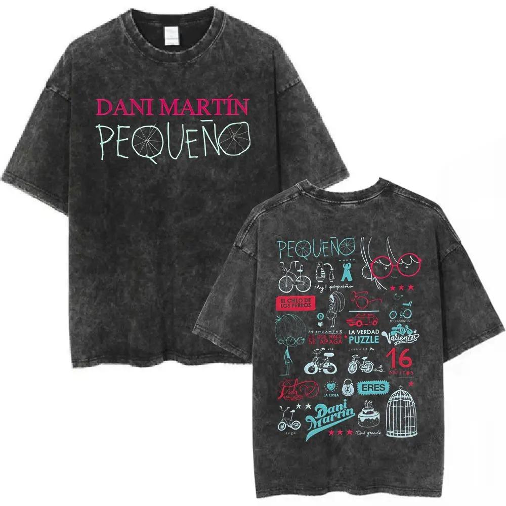 Dani Martin Ya Nada Volvera A Ser Como Antes Vintage Washed YK T Shirts Mens Women Hip Hop Pop Casual Oversized T Shirt Unisex