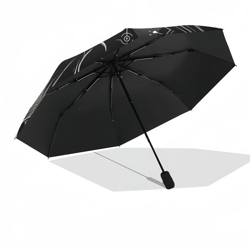 1pc Bat Symbol Tattoo Design Umbrella with Plastic Handle,Suitable for All Seasons Home Travel Outdoor UmbrellaDD1719