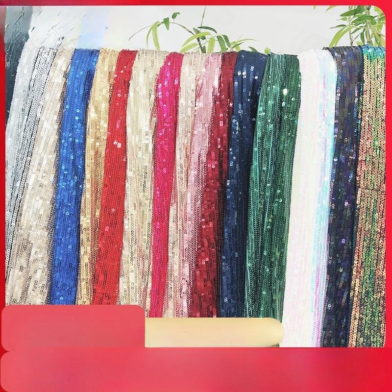 Wide 125cm Lolita Style Embroidered Beaded Chiffon Dress Fabric with Pleats DIY Sewing Women Clothes Skirts Dresses Handmade