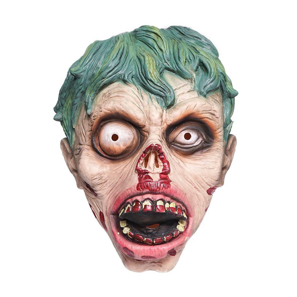 Spooky Rotten Face Zombie Latex Mask For Halloween Party And Haunted House Props