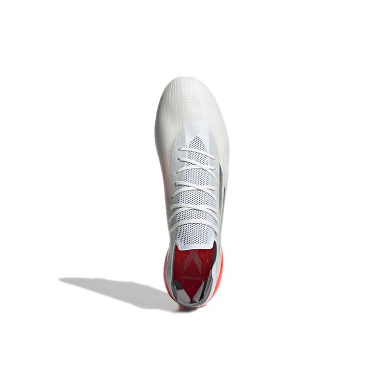 Adidas X Speedflow.1 FG White Solar Red Unisex Sneakers Cloud-White Iron-Metallic FY6869