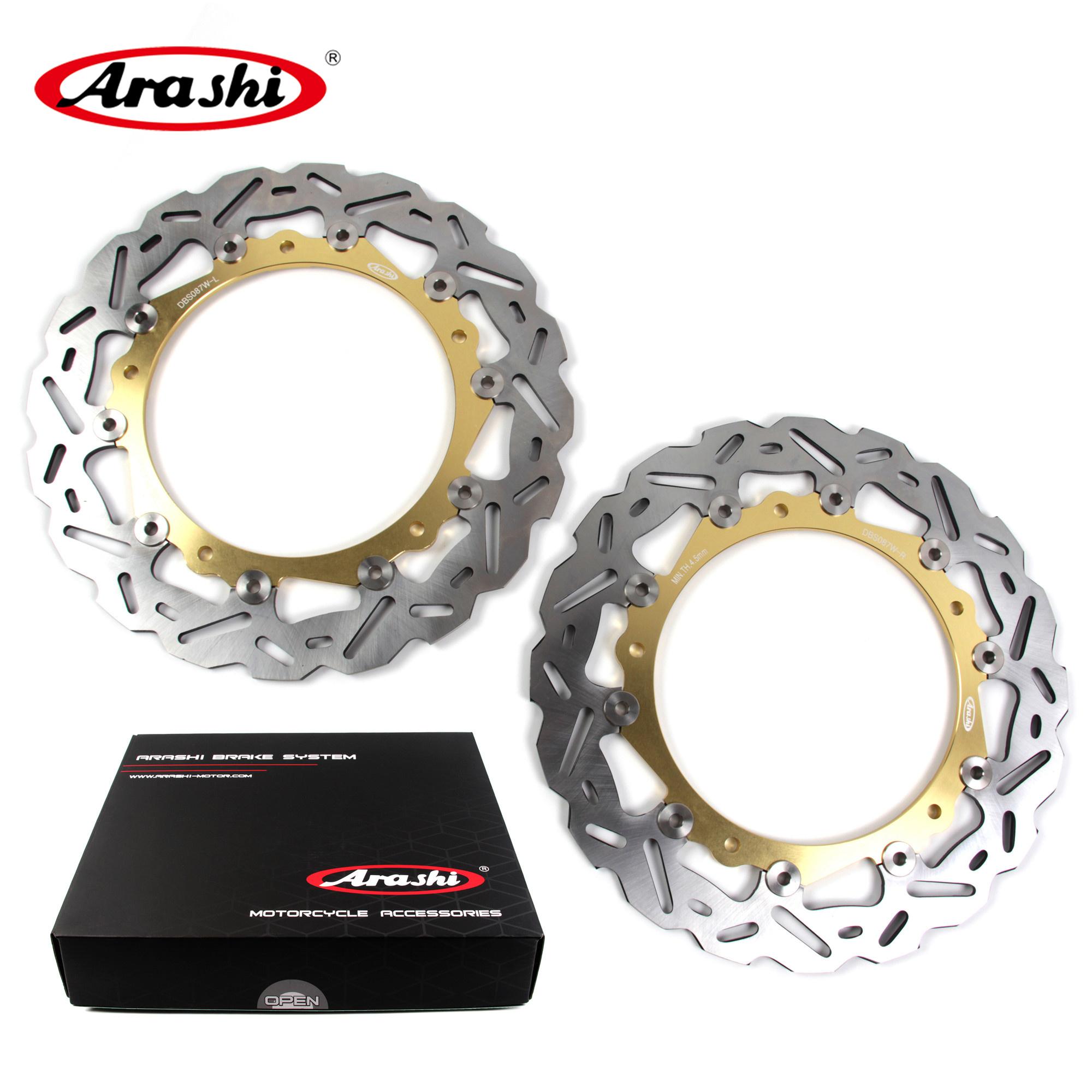 

Arashi 1 Pair CNC Floating Front Brake Disc Brake Rotors For BMW R NINE T URBAN G/S 1200 2017 2018 2019 2020 2021 Motorcycle 2 Pieces Gold