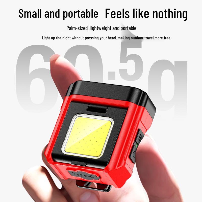 Induction Headlamp: Ultra-Bright, Long-Range LED with Extended Battery, Red Light, Clip-On for Fishing and Repair.