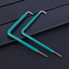 2-teiliges Fensterverstellungswerkzeug-Set mit Torx TX15, Sechskant 4 mm & Kugelkopf 4 mm Fensterverstellungsschlüssel für Fahrradtürmontage