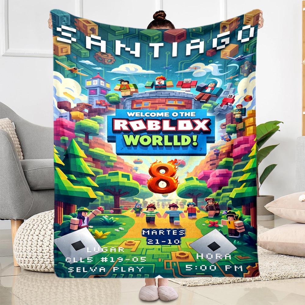Roblox 338 Blanket Soft & Cozy Great for Chair Office Chair Office Four Seasons Multipurpose Modern Gifts For Family Or Friends