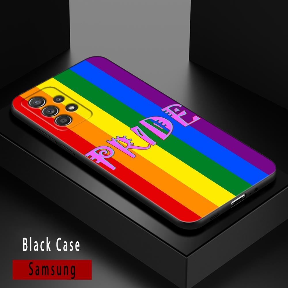 Gay Pride Flag Lesbians LGBT Rainbow Cases For Samsung Galaxy A52 Funda A54 A13 A52s A53 A72 A73 A33 A23 A32 A51 A71 Soft Covers