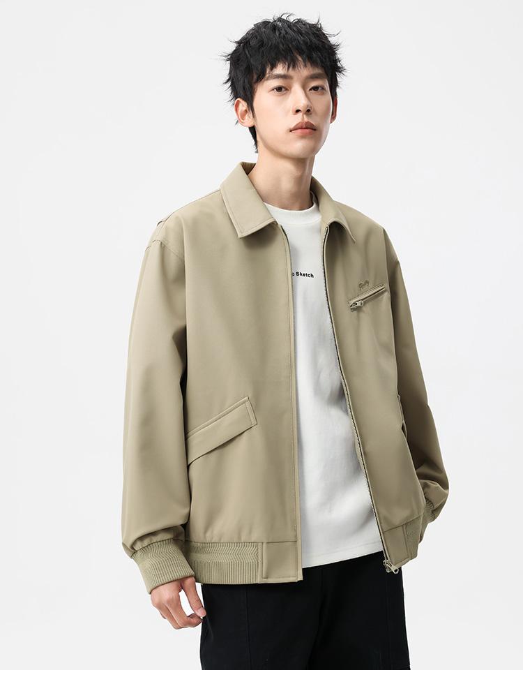 [Lapel Simplicity] Light Business Skin friendly Simplicity Versatile Casual Men's Jacket