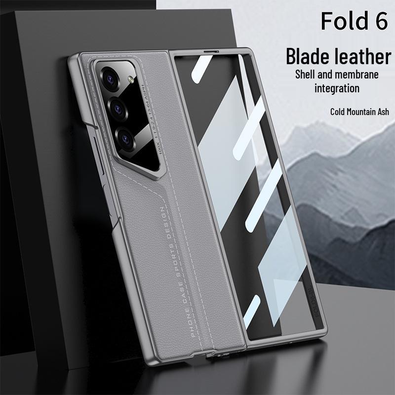 

Slim Leather Case for Samsung Z Fold6 with Screen Film SM-Fold6