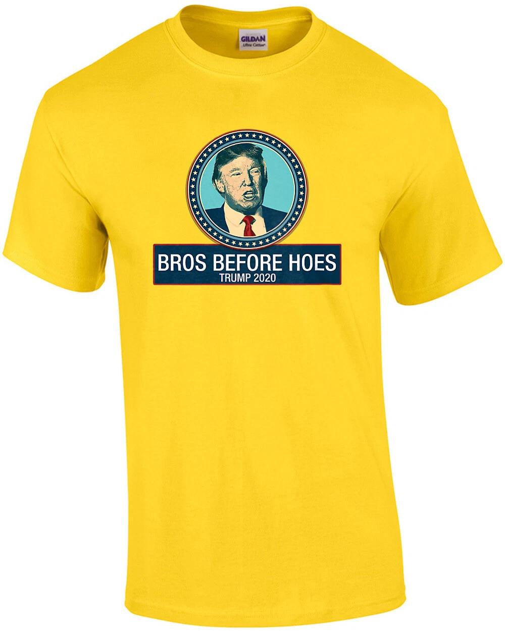 Bros Before Hoes Trump 2020 Shirt S