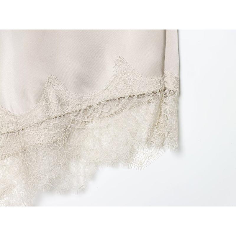2025 Stylish European & American Lace Silk Satin Skirt - Sexy, Fashionable Women's Clothing