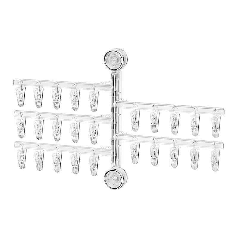 Rotating Suction Cup Clothes Drying Clips – Wall-Mounted, Multi-Functional for Socks & Underwear Drying