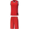 Quick-Drying Breathable Sleeveless Sports Basketball Set Men Sportswear Basic-Red AATM045-3