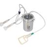 Manuelle Melkmaschine, 2000 ml, kraftsparende Kontrolle, Edelstahlflasche, tragbares Melkset für Milchpflanzenbauernhof