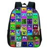 16 Zoll Wütender Geometry Dash Rucksack Jungen Mädchen Schultasche Cartoon Spiel Kinder Kindergarten Schultaschen Kleinkind Kinderrucksack