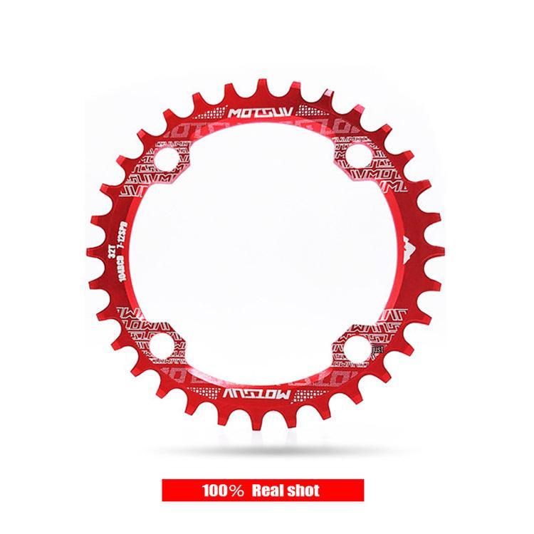 

Зірка для гірського велосипеда 104BCD: 32T-38T Кругла/Овальна, Конструкція з позитивними/негативними зубами для одинарної швидкості 32T Round червоний