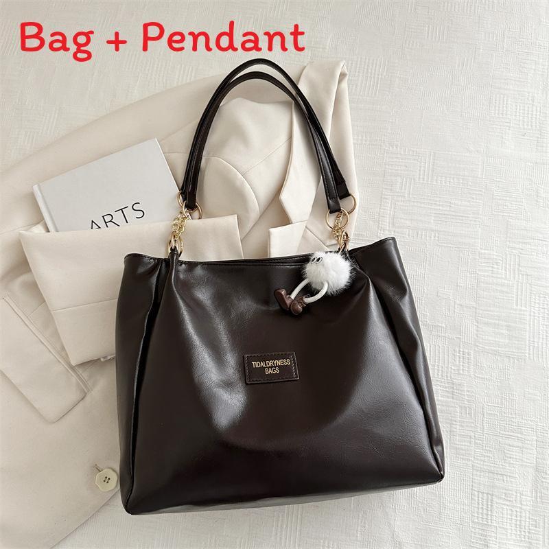 

Pu Tote Bag For Women With Zipper Closure And Cell Phone Pocket Urban Style CoffeewithCharm