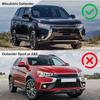 For Mitsubishi Outlander 2013- Car Rearview Side Mirror Cover Wing Cap Exterior Door Sticker Case Trim Carbon Fiber Look