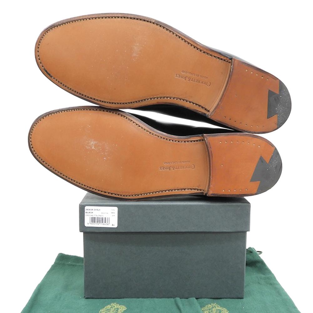 Crockett&Jones Boston Cavalry Calfskin Goodyear Welt Loafers 28363A-D11L1 314 Last Shoes 8 1/2E blackUsed