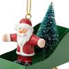 Praktická ozdoba saní Vánoční saně Auto Ruční práce Přívěsek na stromek pro Svatbu Krb