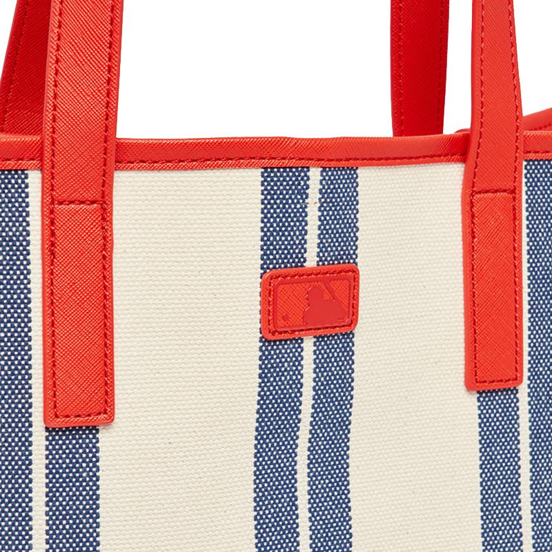 New MLB Canvas Bag, Tote Bag, Shopping Bag, Dumpling Mother Bag, Handbag, Shoulder Bag Unisex Light Navy Blue 3AORL03