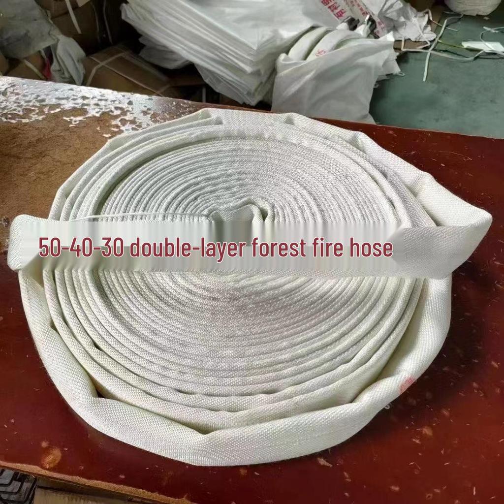 High-Pressure Forest Fire Hose - 1 & 1.5 Inch, 20/25/30/50m, Thick Polyurethane Lining, Double Layer