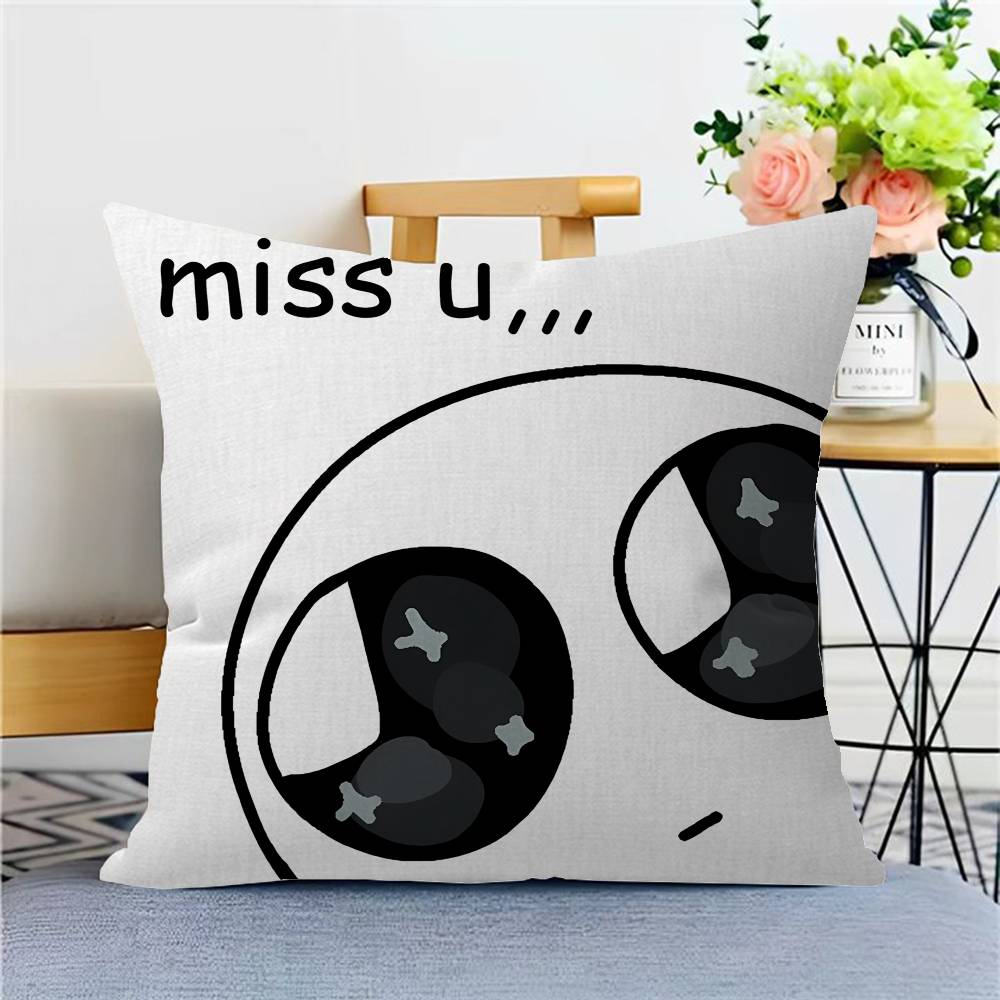 TBH Autism Creature Yippee Pillow Cover Sofa Cushion Cover Home Room Decoration Children Gift