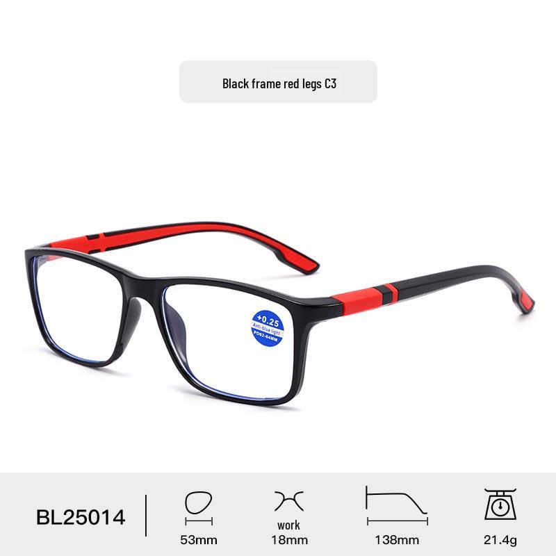 Anti-blue Light Photochromic Reading Glasses for Seniors - Stylish Unisex PC Frame