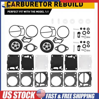 2x For Sea-Doo GS GTS GTI LE 1997-2005 Carb Carburetor Rebuild Kit & Base Gasket