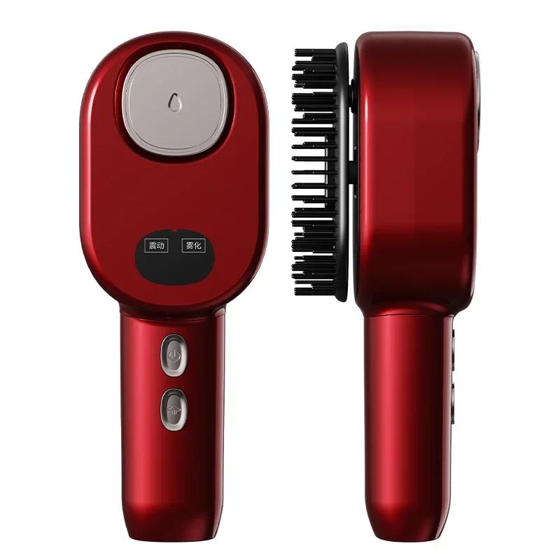 

Электрическая массажная расческа для кожи головы, терапия красным светодиодным светом, EMS-вибрация, массажная щетка для головы, средство против выпадения волос, аппликатор для масла для кожи головы красный