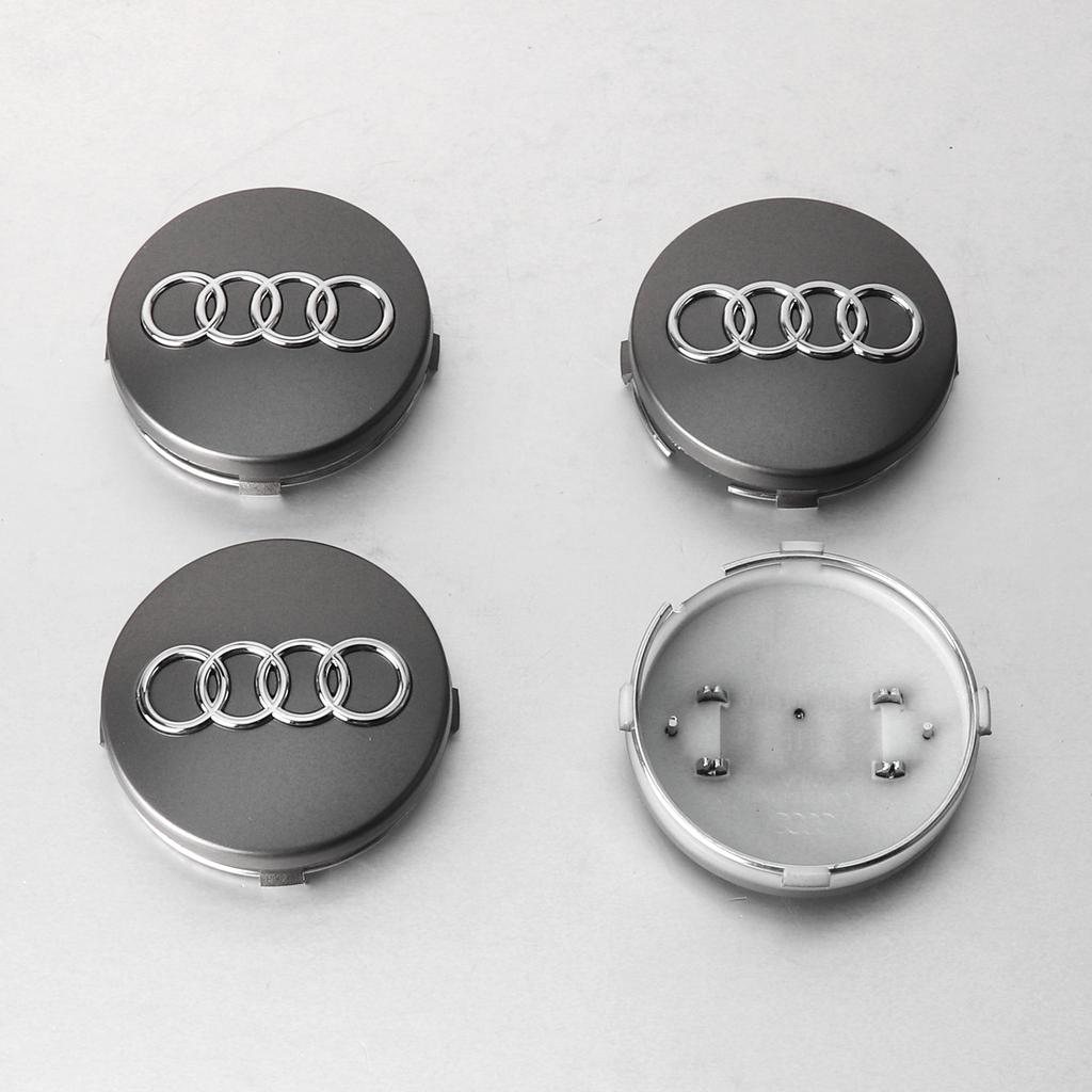 4PCS 59mm Car Wheel Center Hub Cap Tire Rim Cover Decoration Accessories For Audi A1 A2 A3 A4 A5 S A4 S7 RS3 RS4 S3 S6 Q3 Q5 Q7