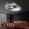 Halloween LED Projection Night Light Pumpkin Ceiling Wall Lamp USB Moon Projector Christmas Atmosphere Mood Light Room Decor