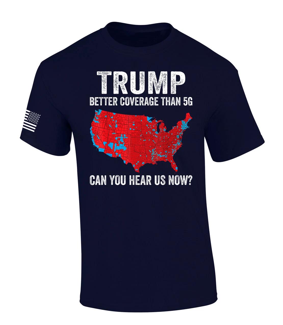 Trenz Shirt Company Mens Funny Trump Better Than 5G Coverage USA Short Sleeve 4XL
