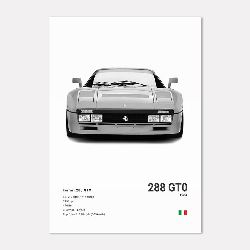 Famous Cars 812 458 296 Canvas Wall Art Print Poster 599XX SP3 F8 Decoration Mural Modern Home Decor Birthday Gift Unframed