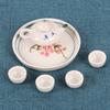 Cute Light Blue Elephant Ceramic Tea Set With 3 Small Cups Serving Tray Perfect For Afternoon Tea Kids Gift Home Decoration
