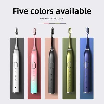 Household Vibration Soft-bristled Toothbrush, Rechargeable Automatic Sonic Adult Electric Toothbrush, Tooth Flusher