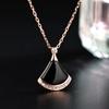 New Fashion Small Skirt Necklace Women's New Fan-shaped Clavicle Party Gift