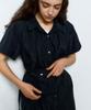 MANAVIS7 Mar Long Shirt Dress [Black]